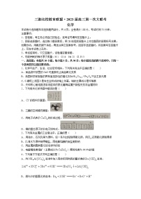 2023湖南省三湘名校教育联盟高三上学期第一次大联考化学试卷word含答案