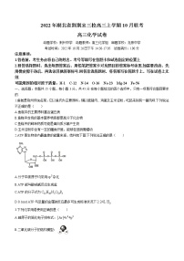 2023湖北省荆荆宜三校高三上学期10月联考化学试题含解析