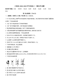 2023届陕西省渭南市大荔县高三一模化学卷及答案（文字版）