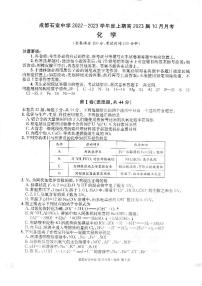 四川省成都石室中学2022-2023学年高三上学期10月月考化学试题（无答案）