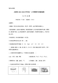 河南省周口市太康县2022-2023学年高一上学期期中质量检测化学试题（Word版含答案）