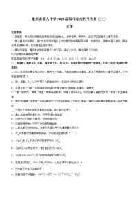 2023重庆市八中高三上学期高考适应性月考卷(三)化学试题含答案