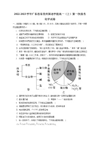 广东省东莞外国语学校2022-2023学年高一上学期第一次段考化学试卷（含答案）