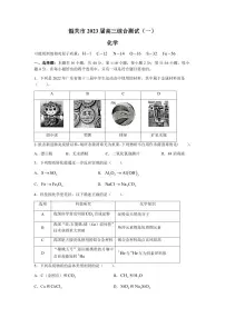 广东省韶关市2022-2023学年高三上学期综合测试(一)化学试题(含答案)
