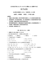 四川省达州市东辰国际学校2022-2023学年高一上学期期中考试化学试题