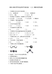 2021-2022学年北京市平谷区高一（上）期末化学试卷（含答案解析）