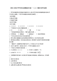 2021-2022学年河北省廊坊市高一(上)期末化学试卷(含答案解析)