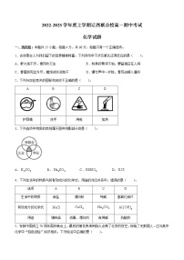 辽宁省辽西联合校2022-2023学年高一上学期期中考试化学试题