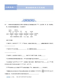 (新高考)高考化学二轮复习大题优练5 除杂提纯类工艺流程(2份打包，解析版+原卷版，可预览)