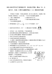 2021-2022学年辽宁省实验中学、东北育才学校、鞍山一中、大连八中、大连二十四中五校联考高三（上）期末化学试卷（ 含答案解析）