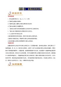 高考化学二轮复习讲义+分层训练解密06金属及其化合物（讲义）