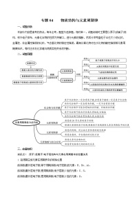 高考化学二轮复习突破题专题04物质结构与元素周期律（知识过关）（2份打包，解析版+原卷版，可预览）