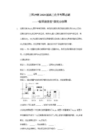 高考化学三轮冲刺考题必刷-“假设猜想型”探究分析题 (含解析)