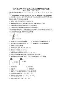 湖南省株洲市第二中学2023届高三上学期第二次月考化学试题（有答案）