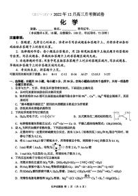 2023湖南省A佳教育高三上学期12月联考试题化学PDF版含解析