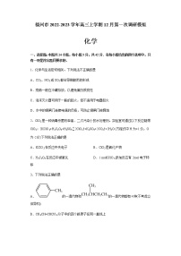 福建省福州市2022-2023学年高三上学期12月第一次调研模拟化学试题（Word版含答案）