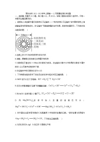 2023河南省豫东名校--上学期高一12月质量检测化学试题含答案