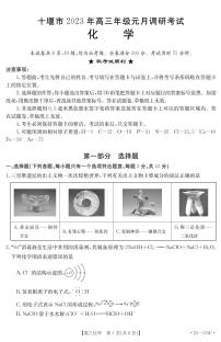 2023十堰高三上学期元月调研考试化学试题可编辑PDF版含答案