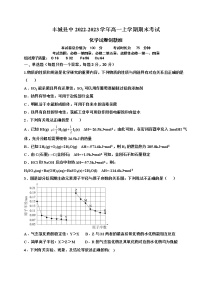 江西省宜春市丰城县中2022-2023学年高一上学期期末考试化学试题（创新班）（Word版含答案）