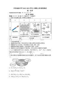 2022-2023学年河南省许昌高级中学高一上学期线上阶段性测试化学试题