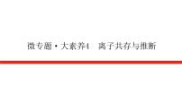 2023高考化学总复习微专题大素养离子共存与推断04课件