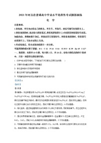 2021年1月河北省普通高中学业水平选择性考试模拟演练试题 化学 解析版