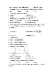 2022-2023学年北京市东城区高一（上）期末化学试卷（含答案解析）