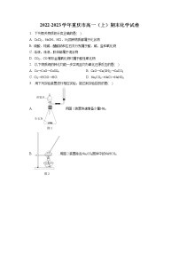 2022-2023学年重庆市高一（上）期末化学试卷（含答案解析）