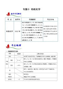 专题十 有机化学- 2023 高考化学二轮复习讲与练(全国通用)