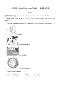 青海省西宁市大通回族土族自治县2022-2023学年高一上学期期末考试化学试题（Word版含答案）