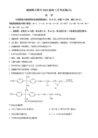 2023湖南师大附中高三下学期考试卷（六）化学含答案