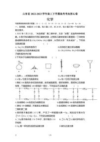 2022-2023学年山东省高三下学期高考考向核心卷化学试题（PDF版）