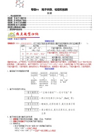 【新高考】2023年高考化学二轮题型精讲精练——专题06 离子共存、检验和推断