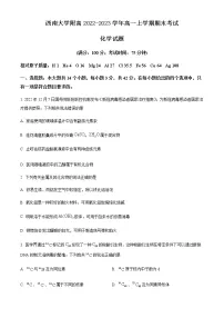 重庆市西南大学附高2022-2023学年高一上学期期末考试化学试题(Word版含答案)