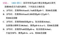 2023届高三化学一轮复习课件：专题20 水的电离和溶液的酸碱性