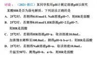 2023届高三化学一轮复习课件：专题20 水的电离和溶液的酸碱性