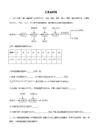 2023届高考化学二轮复习工业流程题复习作业含答案