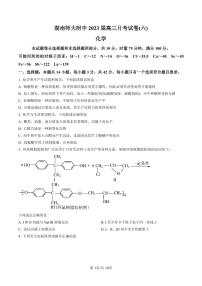 湖南省湖南师范大学附属中学2022-2023学年高三下学期月考卷（六）化学试题