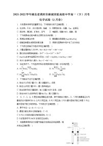 2021-2022学年湖北省黄冈市麻城实验高级中学高一（下）月考化学试卷（2月份）（含答案解析）