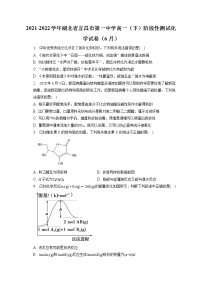 2021-2022学年湖北省宜昌市第一中学高一（下）阶段性测试化学试卷（6月）（含答案解析）