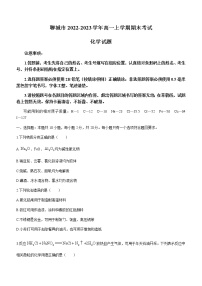 山东省聊城市2022-2023学年高一上学期期末考试化学试题（Word版含答案）