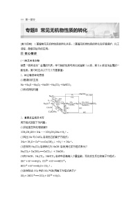 2023年高考化学二轮复习(全国版)专题8常见无机物性质的转化(教师版)