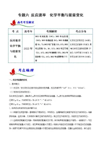 专题六 反应速率 化学平衡与能量变化-【题型分类归纳】2023年高考化学二轮复习讲与练(全国通用)