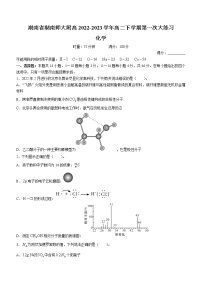 湖南省湖南师大附高2022-2023学年高二下学期第一次大练习化学试题（Word版含答案）