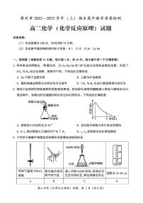 福建省漳州市2022-2023学年高二上学期期末教学质量检测化学试卷