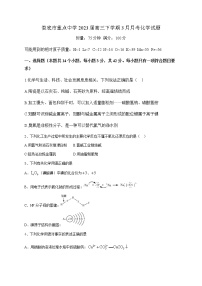 湖南省娄底市重点中学2023届高三下学期3月月考化学试题（含答案）