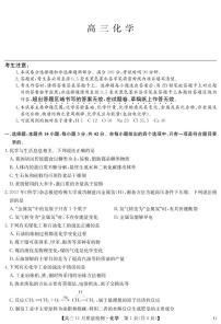 2022-2023学年河南省九师联盟高三上学期11月质量检测巩固卷（老教材）化学 PDF版