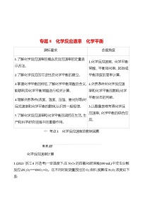 2023 高考化学二轮专题复习 专题8　化学反应速率　化学平衡 专题复习