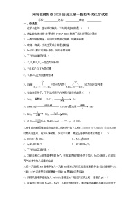 河南省濮阳市2023届高三第一模拟考试化学试卷（含解析）