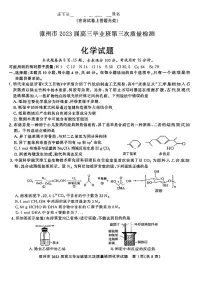 福建省漳州市2023届高三下学期第三次质量检测试题 化学 (PDF版含解析)